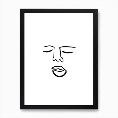 Blind Drawing Art Print Framed Wall Art Poster Canvas Print Picture