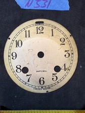 (N331) ANTIQUE 3.75" CLOCK DIAL. CHELSEA SHIPS BELL. (N331) ANTIQUE 3.75" CLOCK DIAL. CHELSEA SHIPS BELL. - Image 1