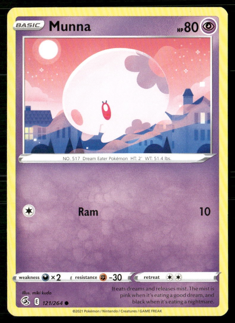 Munna 121/264 Common Fusion Strike Pokemon Lightly Played