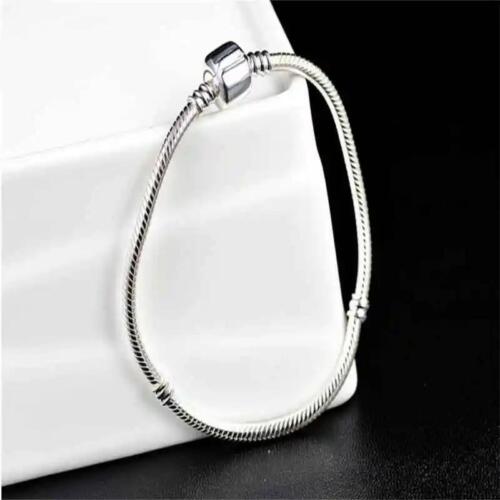 Zertifiziertes 925 Sterling Silber Armband für Damen, DIY Charms, Schlangenkette Schmuck - Bild 14 von 21