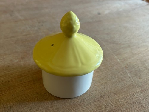 Ironstone Buttercup Federalist Coffee Pot w/Lid Teapot 7-1/2" Tall Yellwo Vtg - Zdjęcie 7 z 24