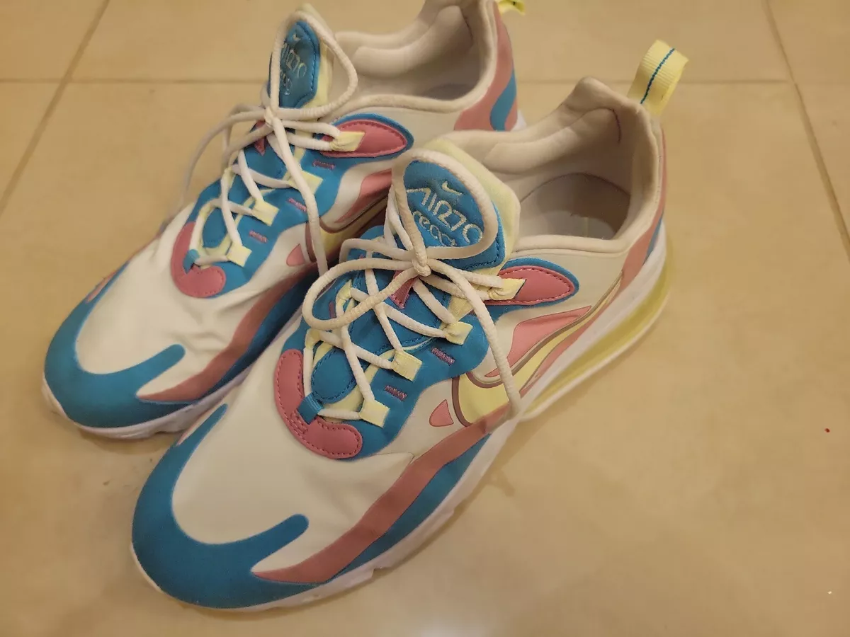 Nike Women Air Max 270 React Pastel Barely Volt Running Shoe
