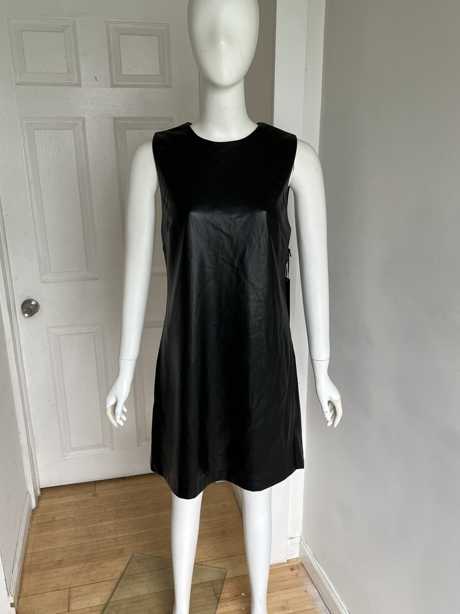 house of harlow leather dress House of Harlow 1960 Faux Leather Dress NWT Sz M MSRP $189 Revolve Brand