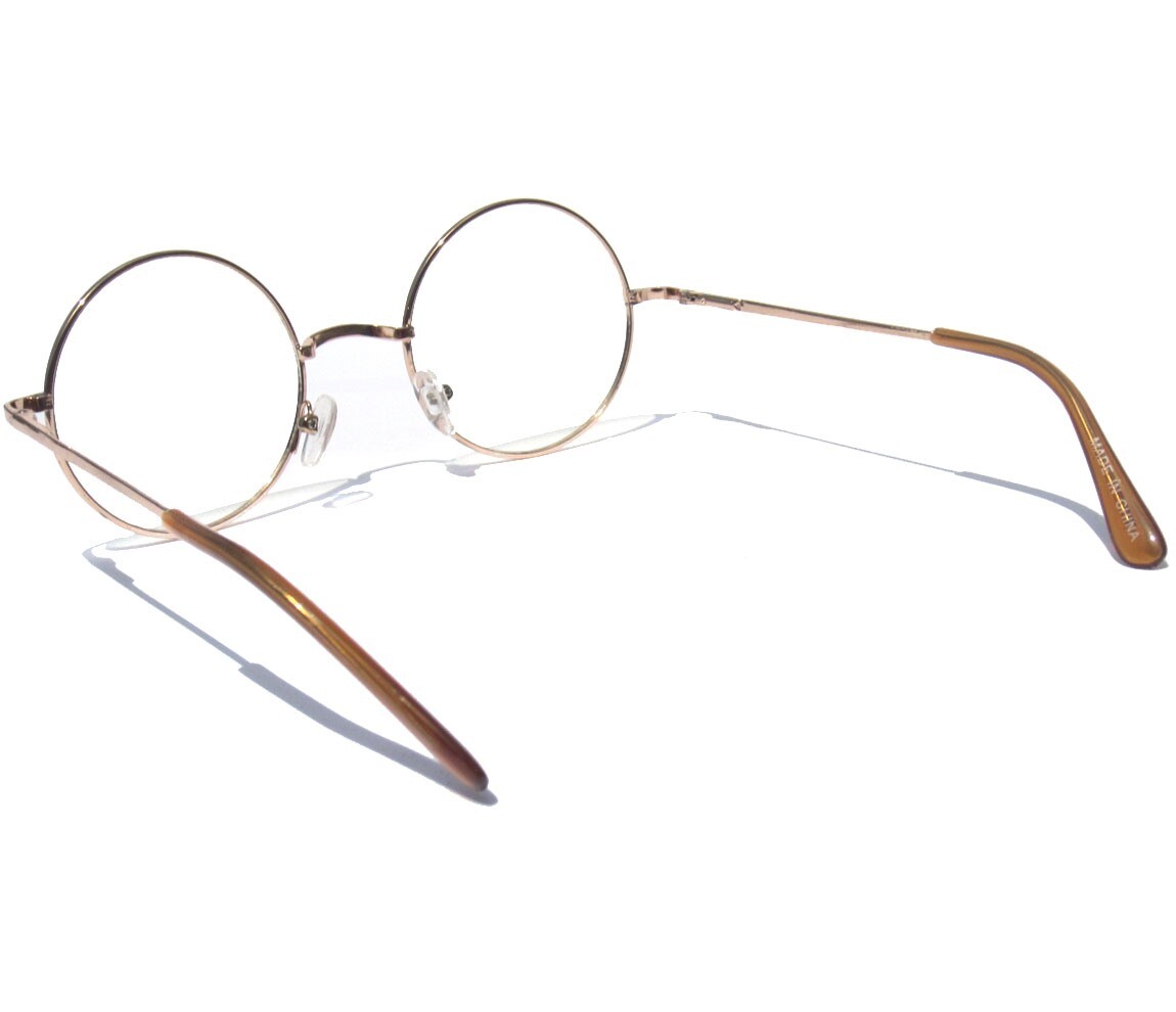Small Round Metal Frame Clear Lens Eyeglasses Vintage Style Glasses