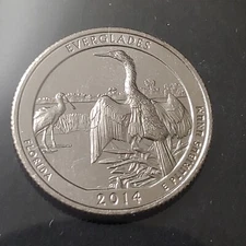 2014-S US Quarter Florida Everglades ATB series uncirculated quarter