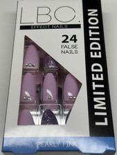 NAIL DECOR /ART BOX OF 24 FALSE NAILS LTD ED PEARLY PINK