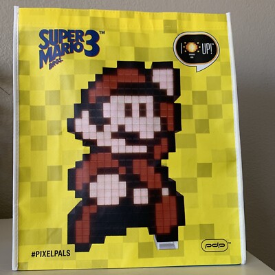 Nintendo E3 Super Mario Yellow Tote Bag 8-bit Mario Luigi Pixel  Pals