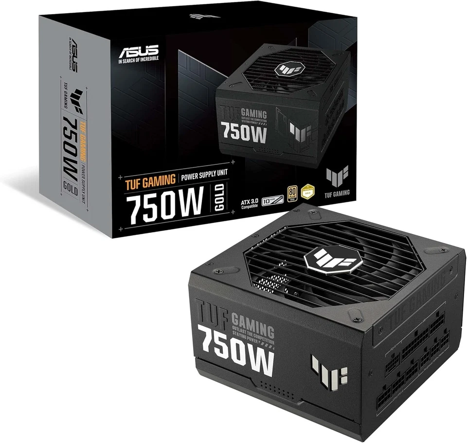 Asus TUF Gaming 750W Alimentatore PC Gaming ATX PSU Modulare Silenzioso 80+Gold