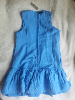Jcrew Pleated Hem Shift Dress In Eyelet Blue Size S BNWT | eBay