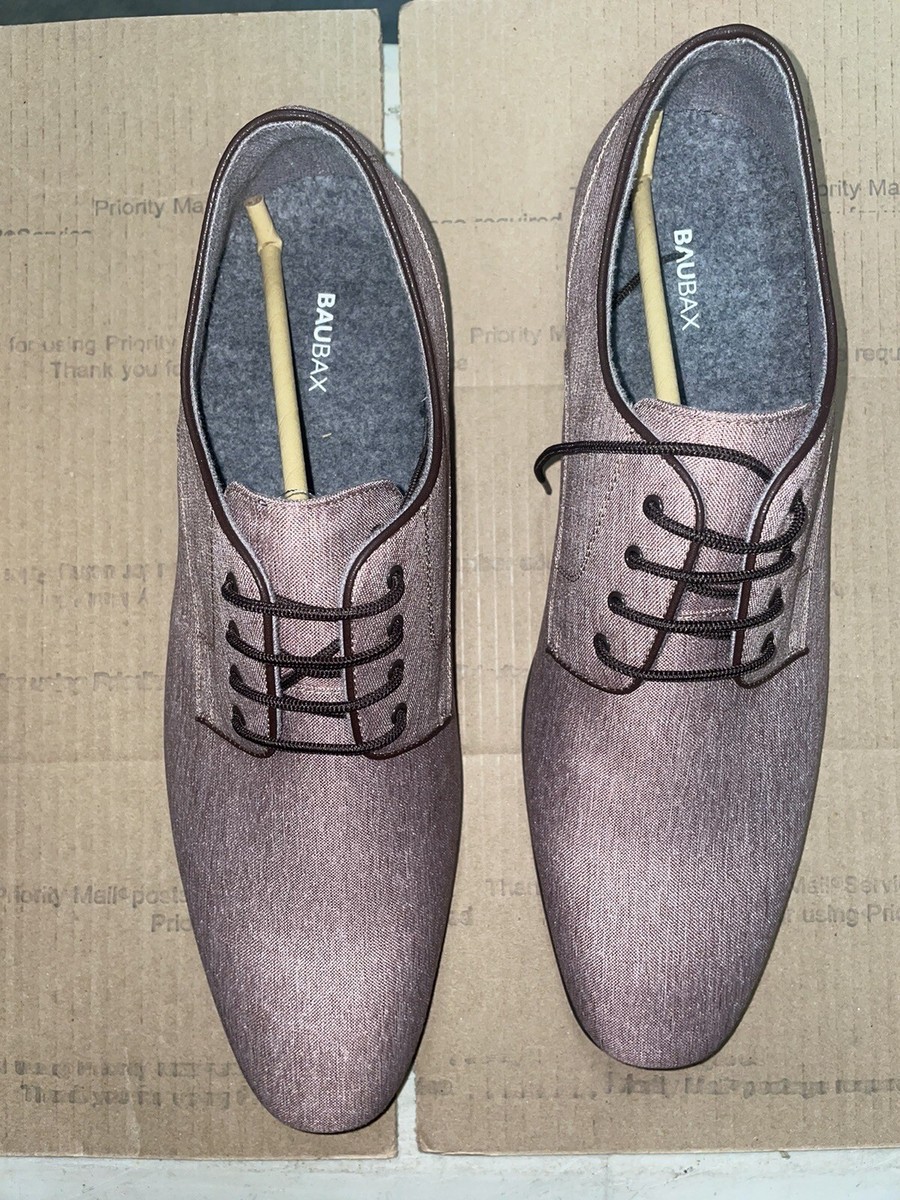 Baubax Mens DRESSY LACES Travel Shoes size 14 Color Brown Free Shipping