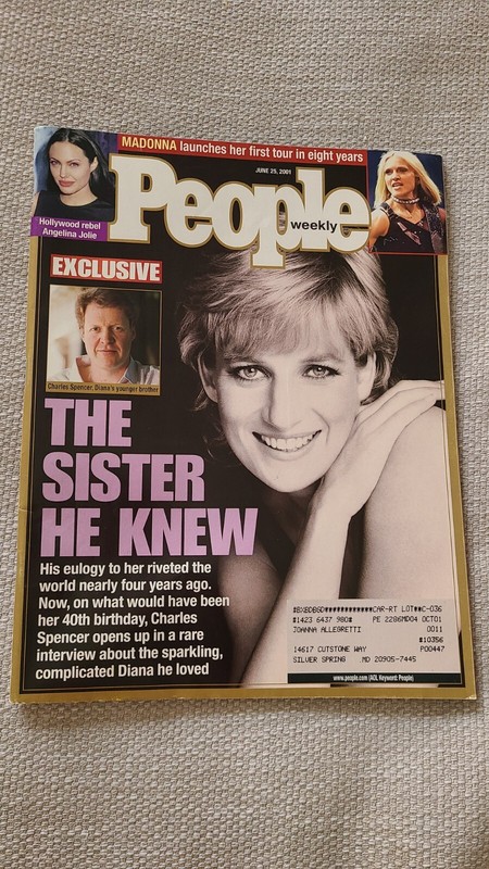 JUNE 25 2001 PEOPLE magazine - PRINCESS DIANA