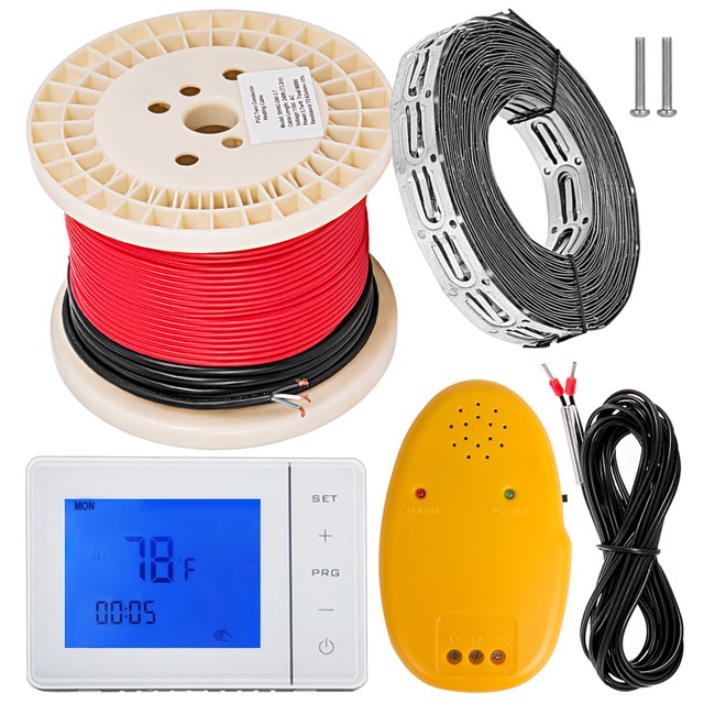 Floor Heat Electric Tile Radiant Warm Heated Kit System With Free