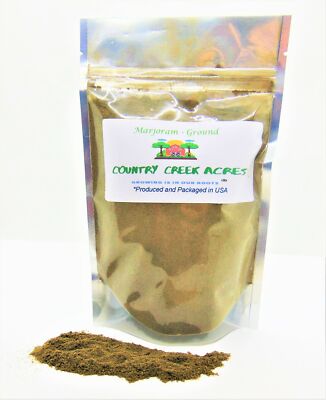 2 Pound Ground Marjoram Seasoning- Sharp & Somewhat Bitter. - Country Creek LLC
