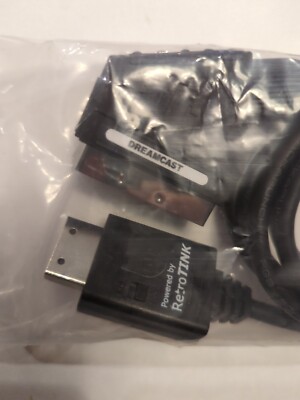 Sega Dreamcast, RGB SCART cable Powered by RetroTink, 480p