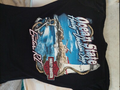 VINTAGE RARE 2010 HARLEY DAVIDSON OCEAN STATE WARWICK RI SHIRT