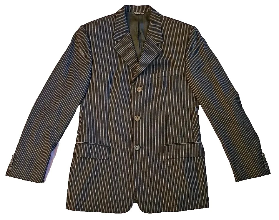 Chaquetas de Traje a Rayas Versace para Hombres