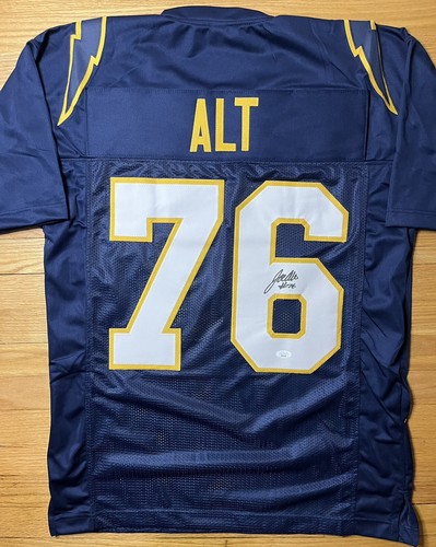 Maglietta Joe Alt Personalizzata Blu Los Angeles Chargers JSA COA