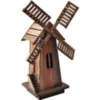 Shineco 4955ba Decorative Windmill, Barnwood on sale Shineco 4955ba Decorative Windmill, Barnwood on sale