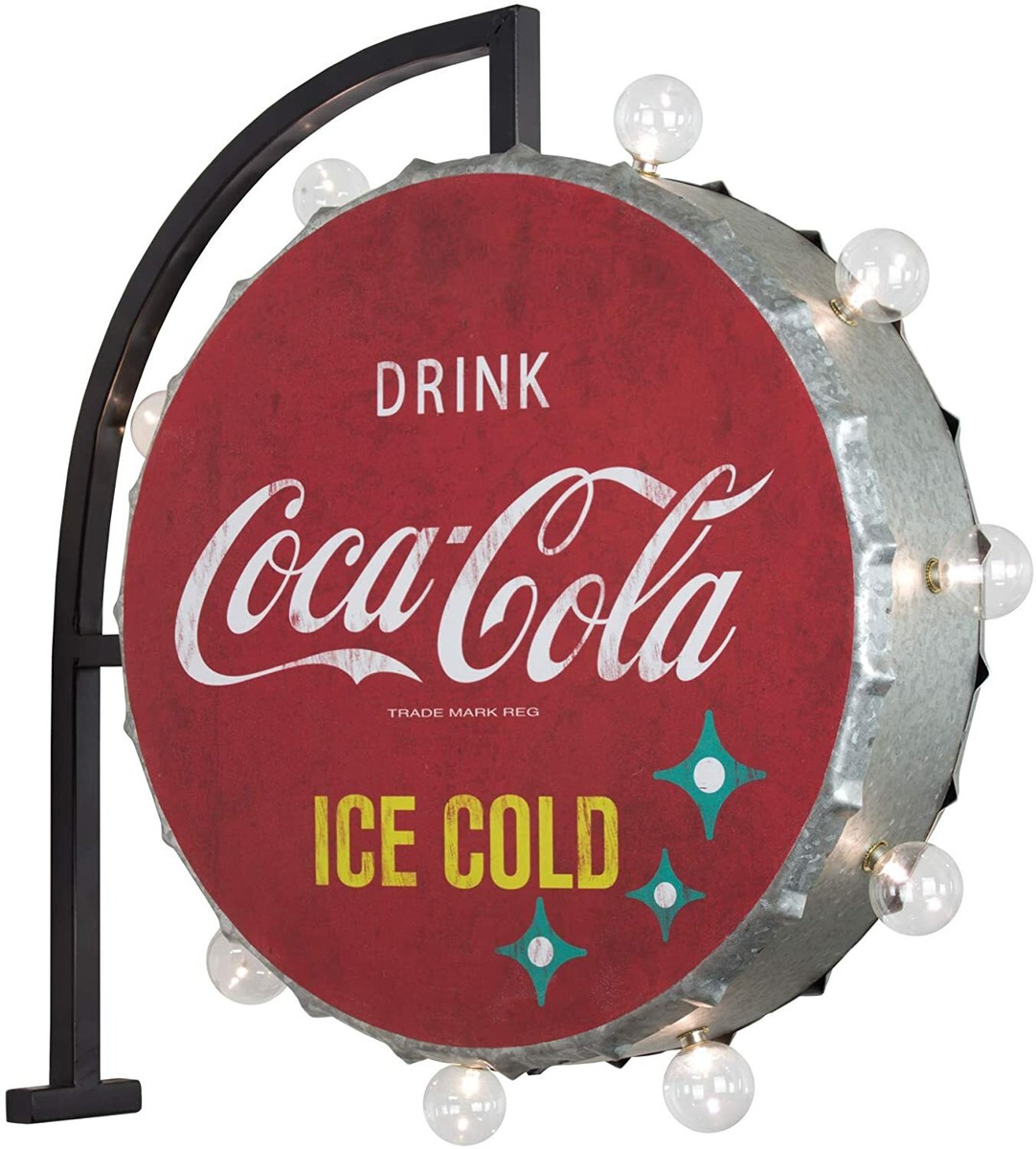 Coca-Cola LED Marquee Sign Wall Decor for Man Cave, Bar, Garage