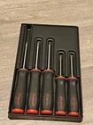 Snap On Tools USA 5 件套 Torx 螺丝刀套装红色软手柄托盘老式 T15-T30
