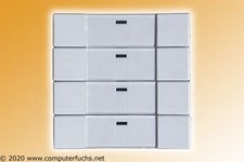 Busch-Jäger Tastsensor 6127-84-MF-V4 weiß 4/8fach KNX EIB InstaBus