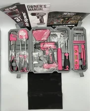 Hi-Spec 58pc Pink 8V Drill Driver Set DT30336
