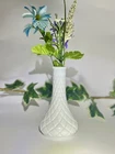 Vintage milk glass vase