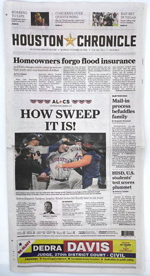 HOW SWEEP IT IS! 2022 Houston Astros ALCS. Houston Chronicle.