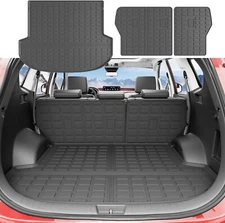 For 2021-2023 Hyundai Santa Fe Backrest Mat Trunk Liners All Weather Cargo Mats