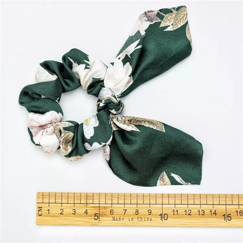 Scrunchie Scarf Satin Hair Bow Ponytail Elastic Hairband Rope Ribbon Ties - Picture 5 of 20