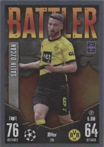 Topps SALIH OZCAN エズジャン 世界1枚 1of1 1/1 RC 2023-24 Topps Merlin UEFA Club Competitions Salih Ozcan Auto Aqua