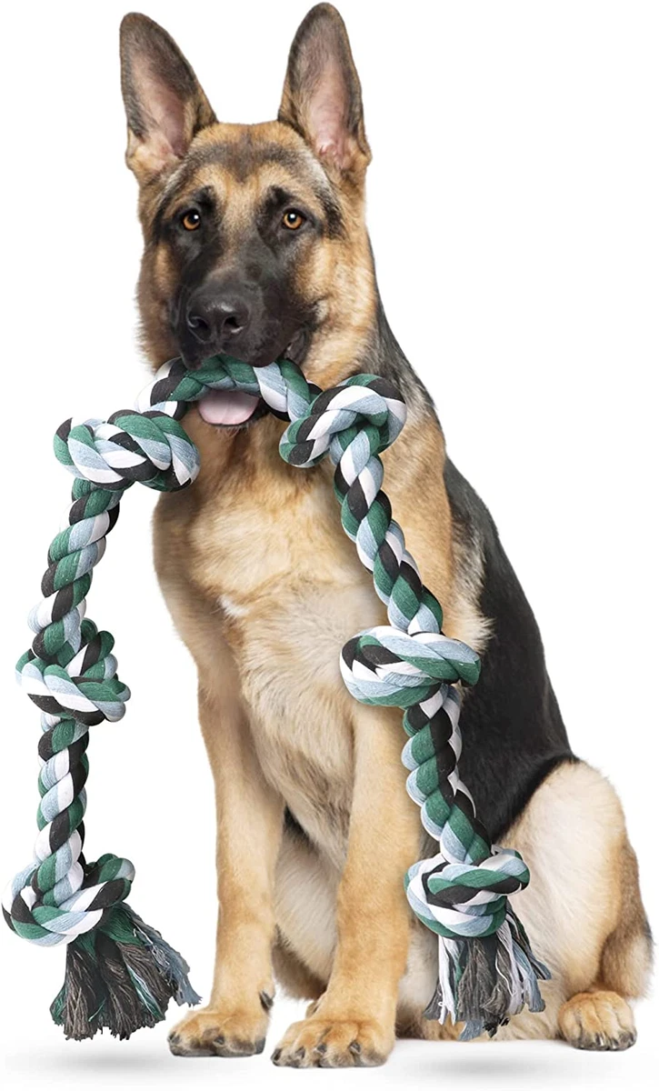Ycozy Extra Large 6 Knot Dog Rope Toy for Aggressive Chewers Large