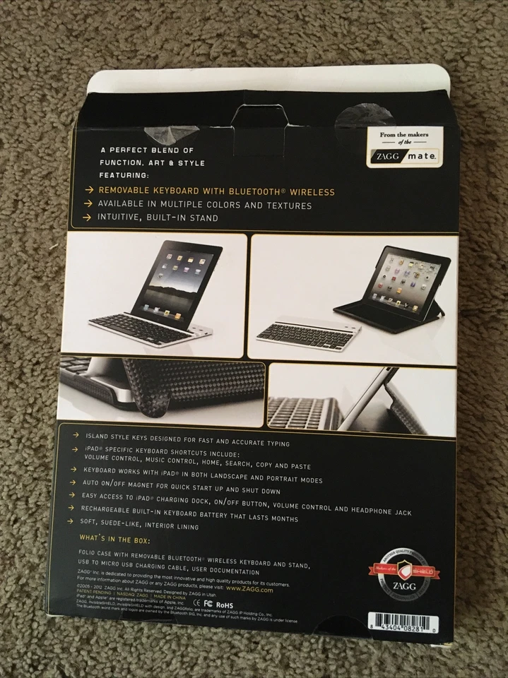 zagg folio state of the art tablet accessory for ipad 2&3rd generation - Image 3 of 4
