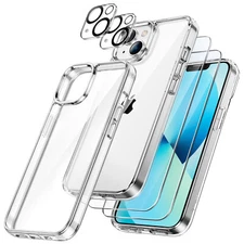 5 in 1 Case for iPhone 13 with Screen Protector and Camera Lens Protector