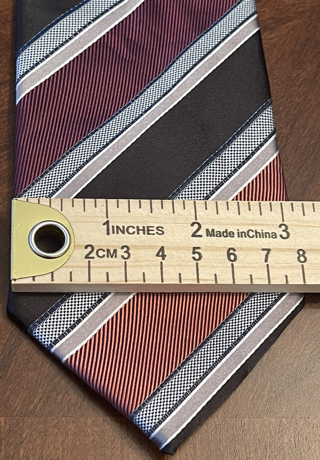 Bergamo New York, Hand Made, Polyester, Men’s Neck Tie, Made In China