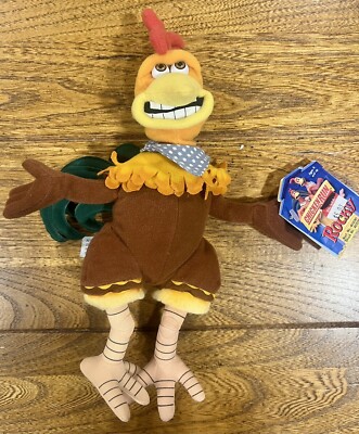 2000 Dreamworks Playmates Toys Chicken Run Rocky Plush New With Tag