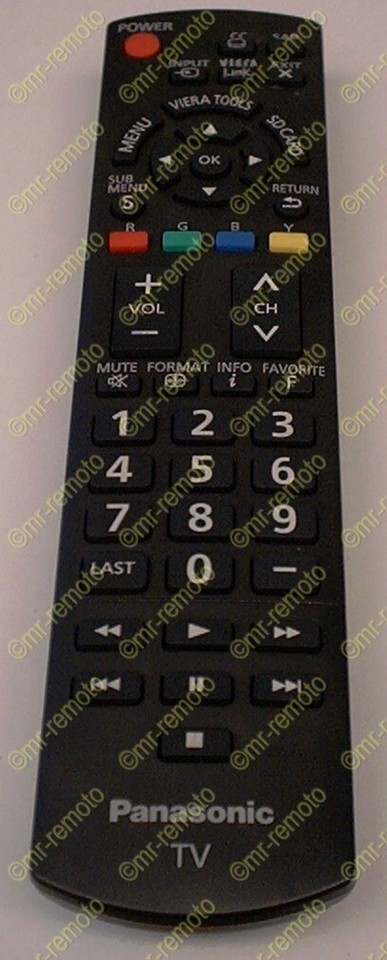 PANASONIC Remote Control TC-L22X2 TC-L32C22 TC-L32X2 TC-32LX24 TC-L37D2 ...