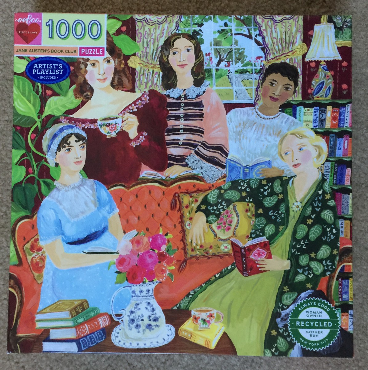 Eeboo Jane Austen's Book Club 1000pc Puzzle Eeboo Jane Austen's Book Club 1000pc Puzzle