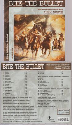 Bite The Bullet Cd Alex North Soundtrack Limited Edition 2500ex Original Tracks