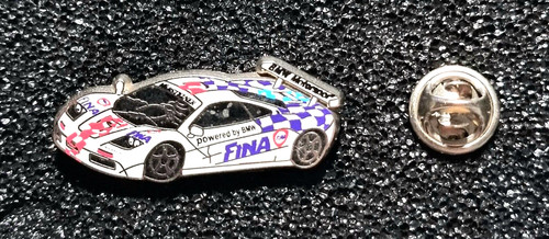 BMW Pin Mc Laren Motorsport FINA WARSTEINER ORIGINAL emailliert - Maße 40x16mm