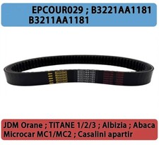 Drive Belt 820x29 for Codlice EPCOUR029 B3221AA1181 B3211AA1181 JDM TITANE 1/2/3