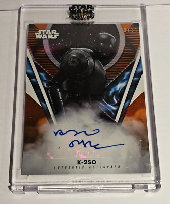 2023 Topps Star Wars Signature Series A-AT Alan Tudyk as K-2SO 3/10