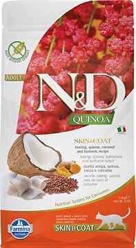 FARMINA N&D SKIN & COAT Katzenfutter HERING & KOKOSNUSS ADULT 5 KG