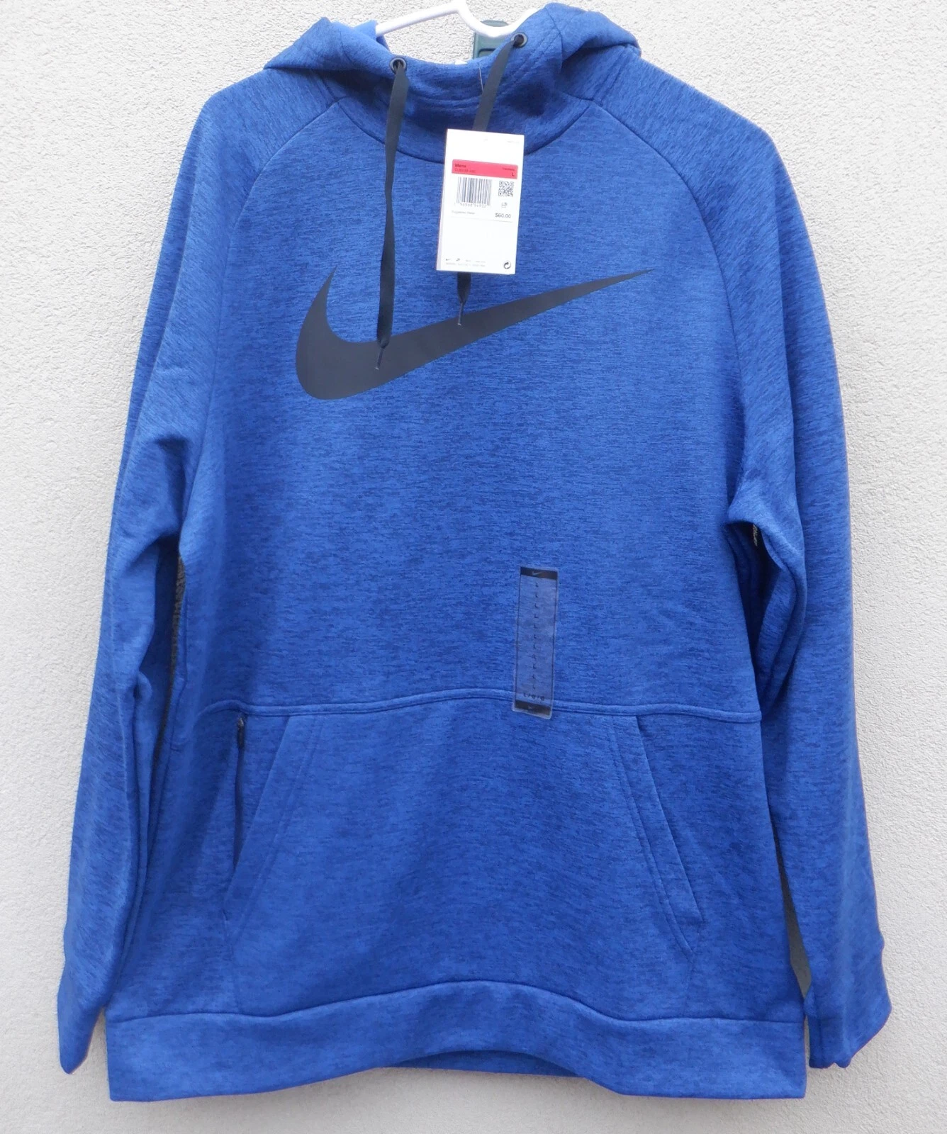 Nike $60 Men's L Therma Fit Blue Hoodie CU6238-492