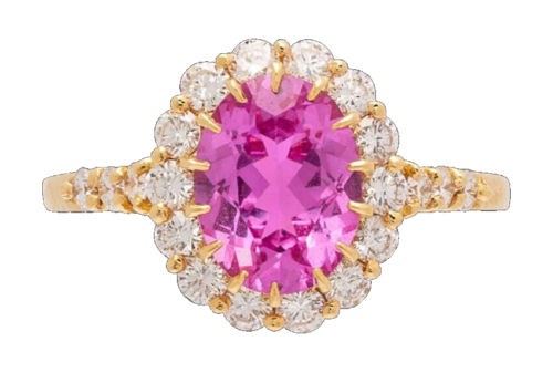 0.85ct Natural round Diamond 14k solid yellow gold ruby wedding Cluster Ring