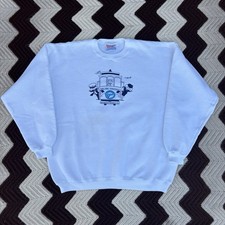 Vintage Pan Am Airline Staff Sweatshirt Mens XL Pullover Crewneck Hanes 80s RARE