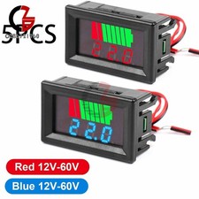 12V-60V Indicator Battery Capacity Voltage Tester LED Digital Voltmeter Tester