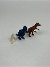 Vintage Marx Dinosaur Lot T Rex Allosaurus Iguanodon Plastic Figures Toy