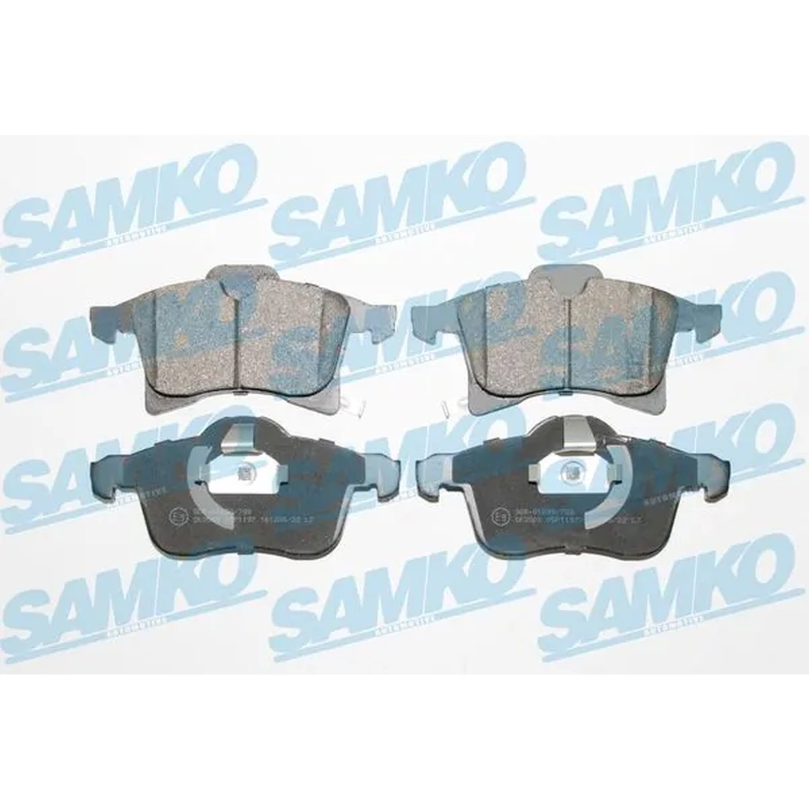 1x ORIGINAL® SAMKO Bremsbelagsatz, Scheibenbremse Vorne für Opel CORSA D CORSA