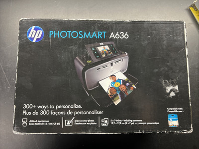 HP Photosmart A636 Digital Photo Inkjet Printer - New Sealed In Box